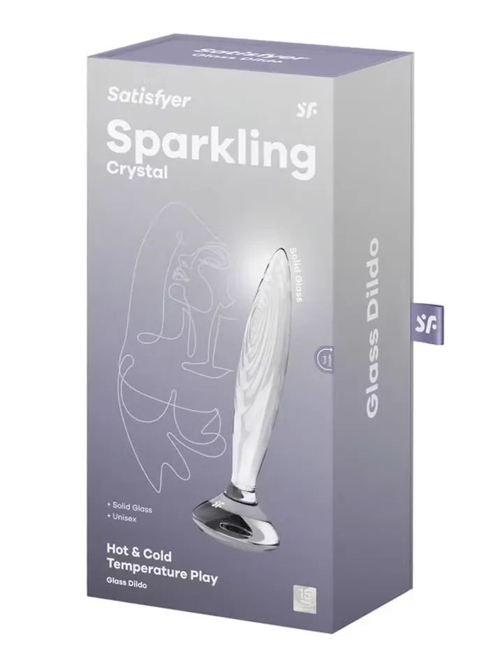 Satisfyer Sparkling Crystal Glass Anal Plug - Analplugg i glas 3