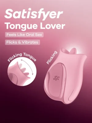 Satisfyer Tongue Lover Flicking Clitoral Stimulator - Klitorisvibrator 1