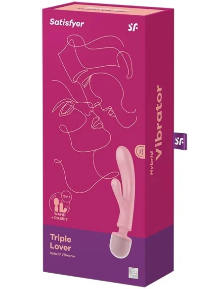 Satisfyer Triple Lover Pink - Magicwand / Massagewand 5