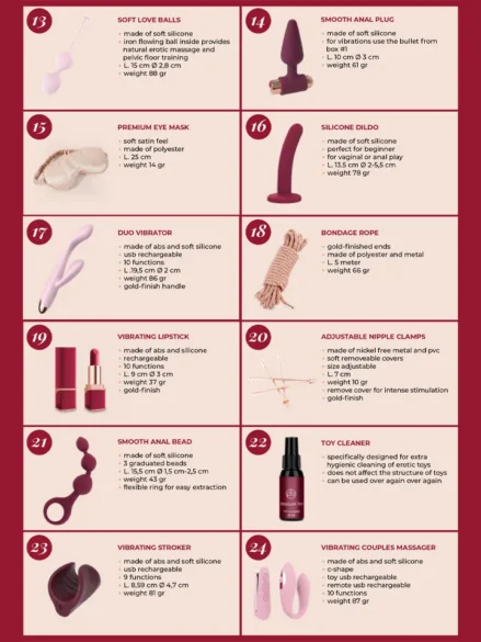 Sexy Pleasure Advent Calendar 2025 - Adventskalender sexleksaker 4