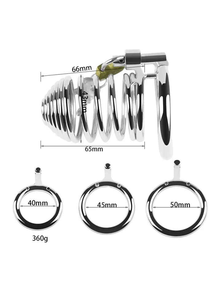Short Metal Penis Cock Cage - Kyskhetsbur 3