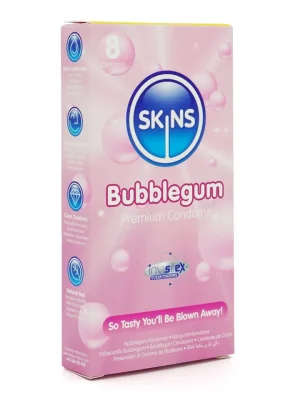 Skins Bubblegum Condoms 8-pack - Smaksatta kondomer 1