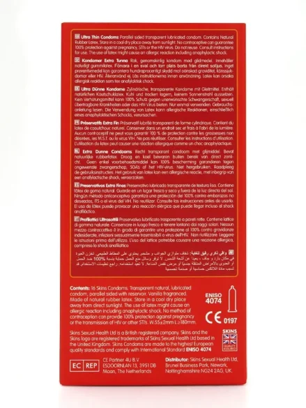 Skins Ultra Thin Condoms 16-pack - Tunna kondomer 3