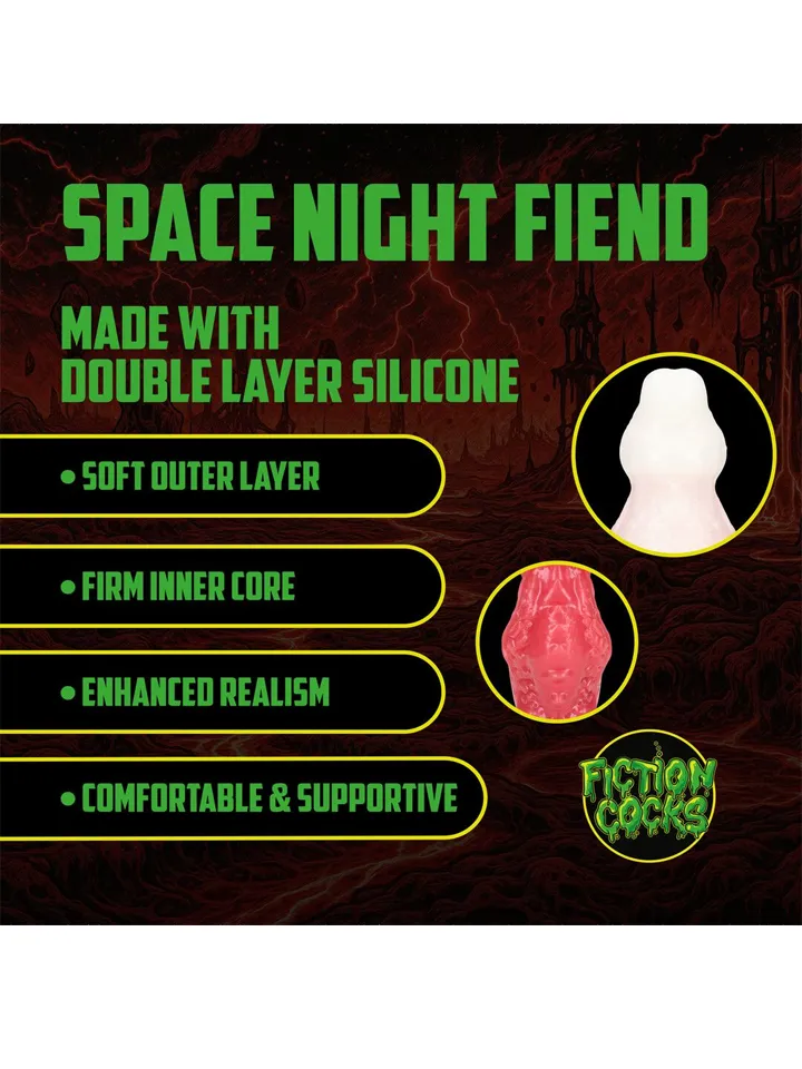 Space Night Fiend Silicone Dildo 20 cm - Dragon dildo 0