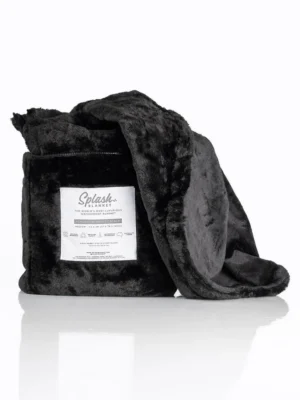 Splash Blanket Furlush Black Medium 120x200 cm - Sex lakan 1