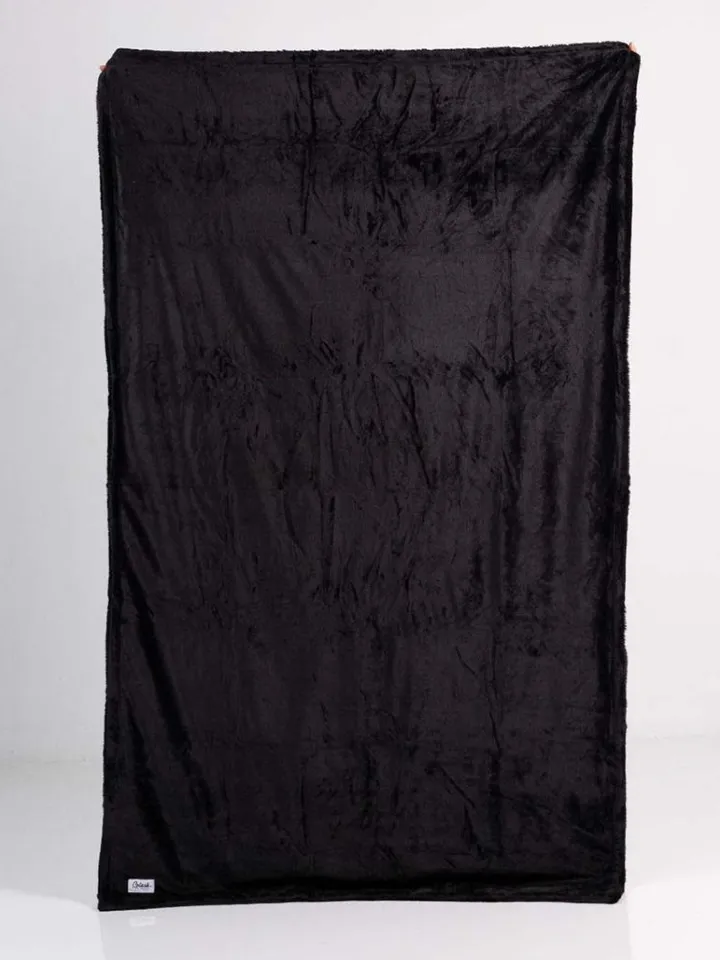 Splash Blanket Furlush Black Medium 120x200 cm - Sex lakan 4