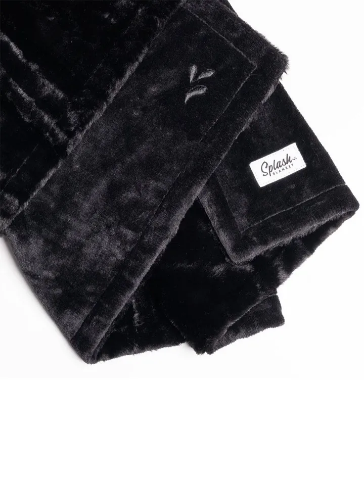 Splash Blanket Furlush Black Medium 120x200 cm - Sex lakan 5
