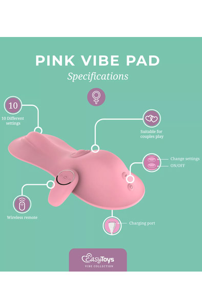 Tapping & Vibrating Vibe Pad Pink - Klitorisvibrator 3