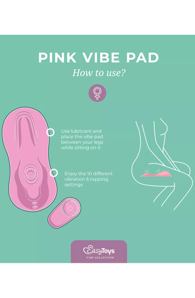 Tapping & Vibrating Vibe Pad Pink - Klitorisvibrator 4