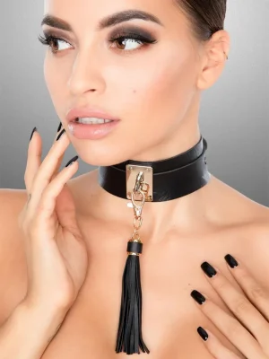 Teasing Tassel Collar Gold/Black - Choker 1