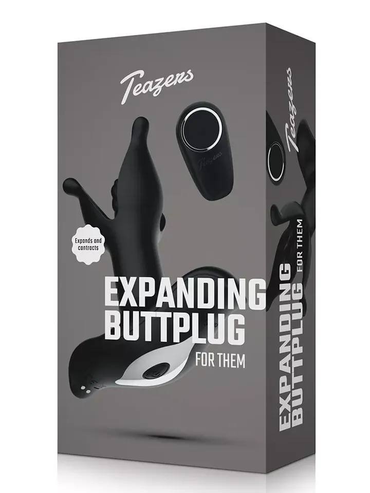 Teazers Anal Expanding Butt Plug - Analplugg med vibrator 0