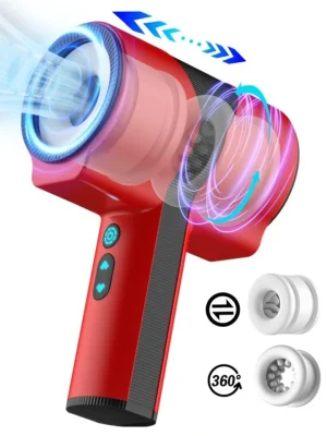 Teles Scoop Automatic Masturbator Twist & Turn Red - Automatisk Masturbator 1