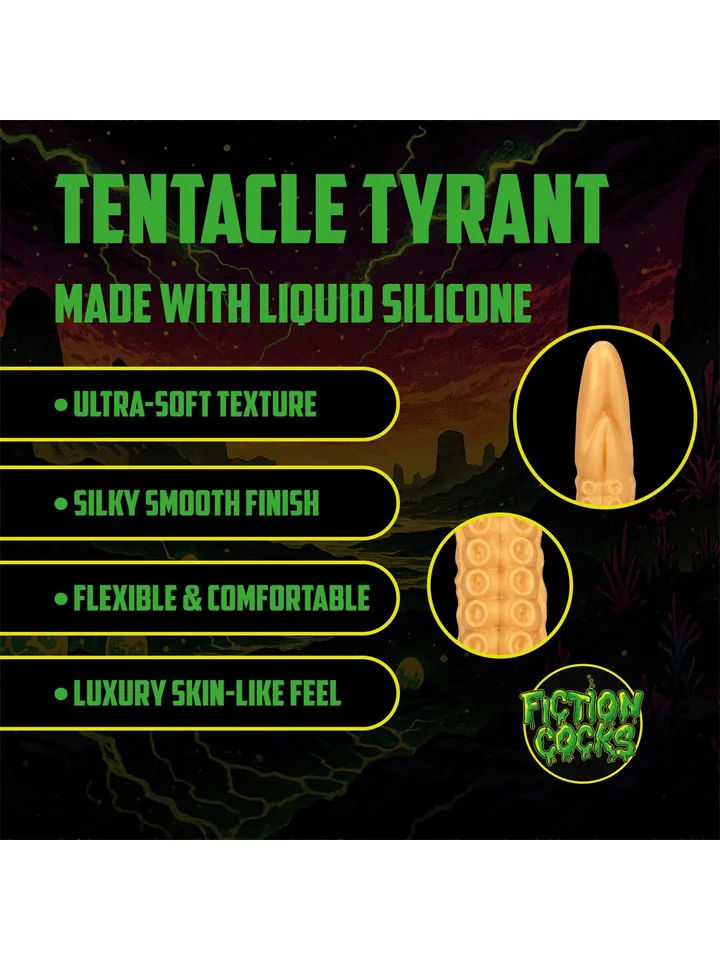 Tentacle Tyrant Anal Snake Golden 55 cm - Extra lång analdildo 0