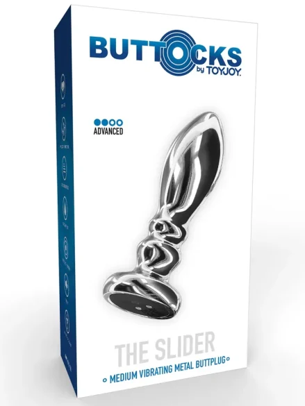 The Slider Vibrating Plug Medium - Analplugg med vibrator 4