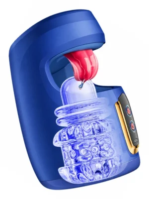 Thrusting & Licking Tongue Motion Cup - Automatisk Masturbator 1