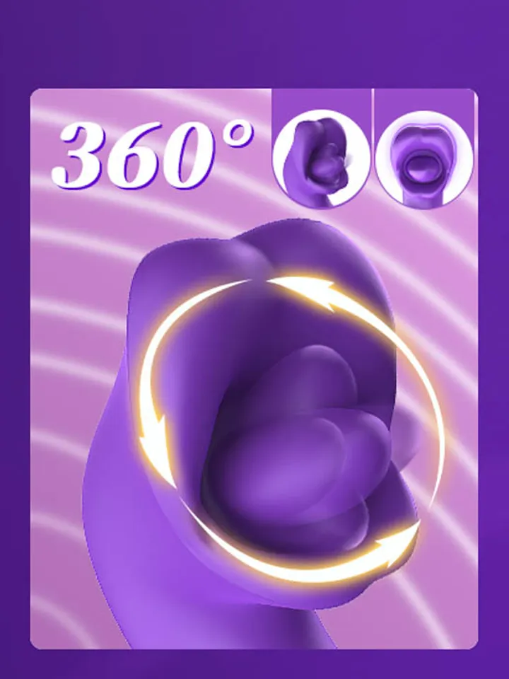 Tongue Flap Dual Vibe Purple - Vibrator 4