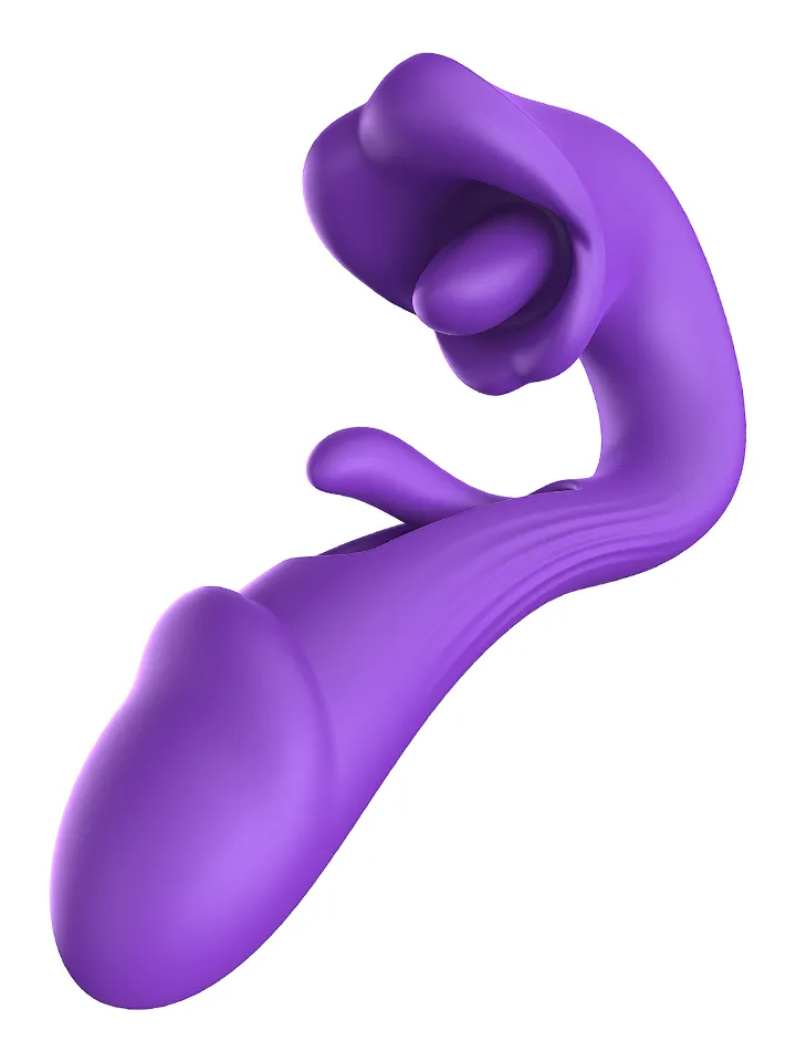 Tongue Flap Dual Vibe Purple - Vibrator 7
