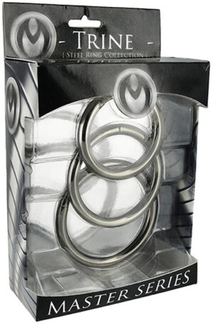 Trine Steel Ring Collection - Penisringar paket 1