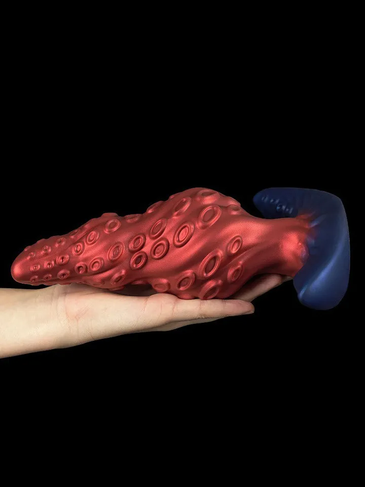 Unicorny Knotak Plug Red 23 cm - XL Buttplug 2