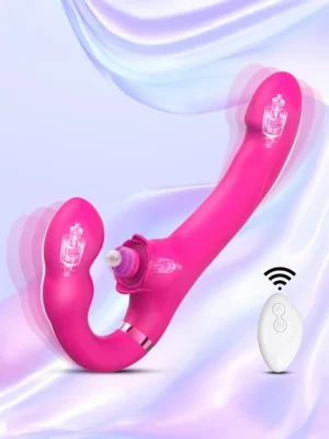 Vibrating & Tapping Strapless Strapon - Strap-on 1