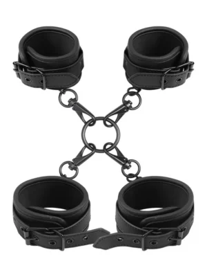 Wrist & Ankle Cuffs Set Vegan Leather - Hand och fotbojor 0