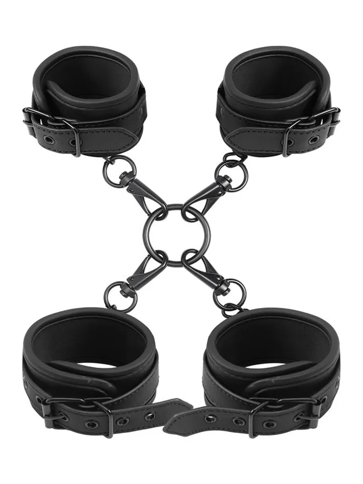 Wrist & Ankle Cuffs Set Vegan Leather - Hand och fotbojor 0
