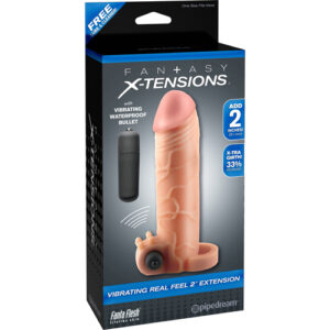 Fantasy X-tensions Vibrating Real Feel 2 Extension PENISÖVERDRAG-1