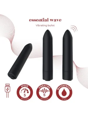 Wave Rechargeable Vibrating Bullet - Bulletvibrator 0