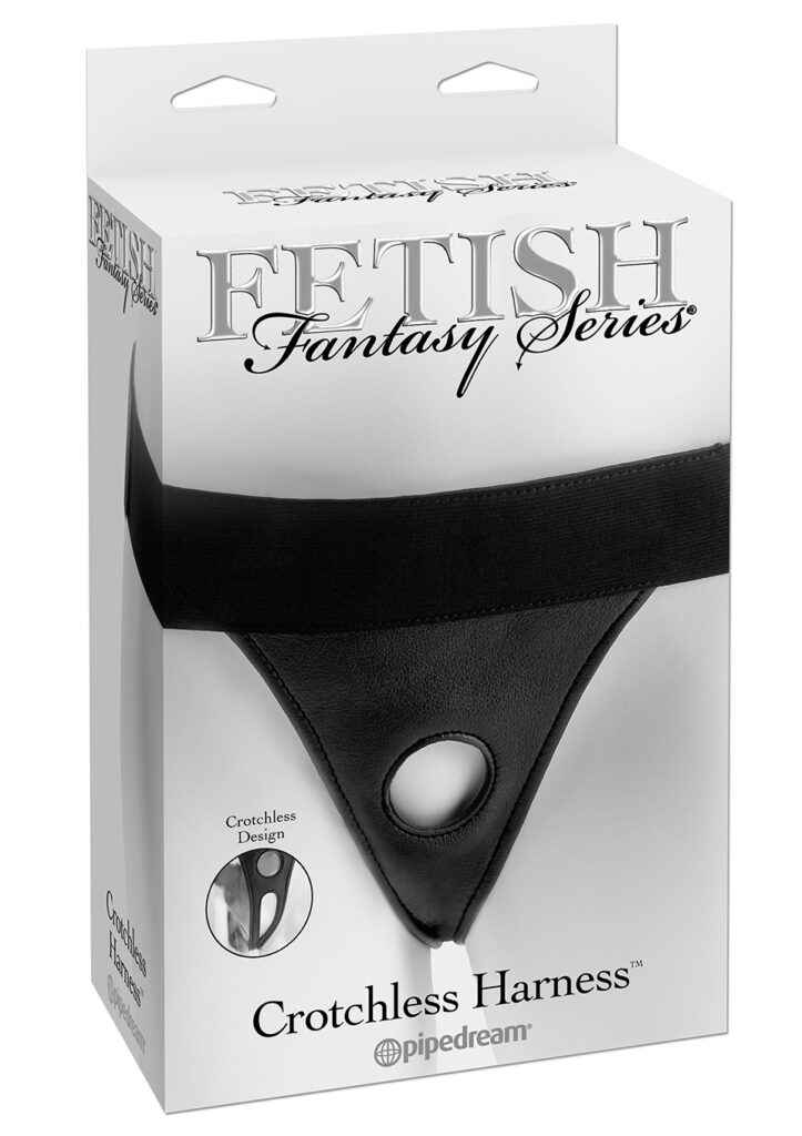 FETISH FANTASY CROTCHLESS HARNESS - strap on sele utan gren-2