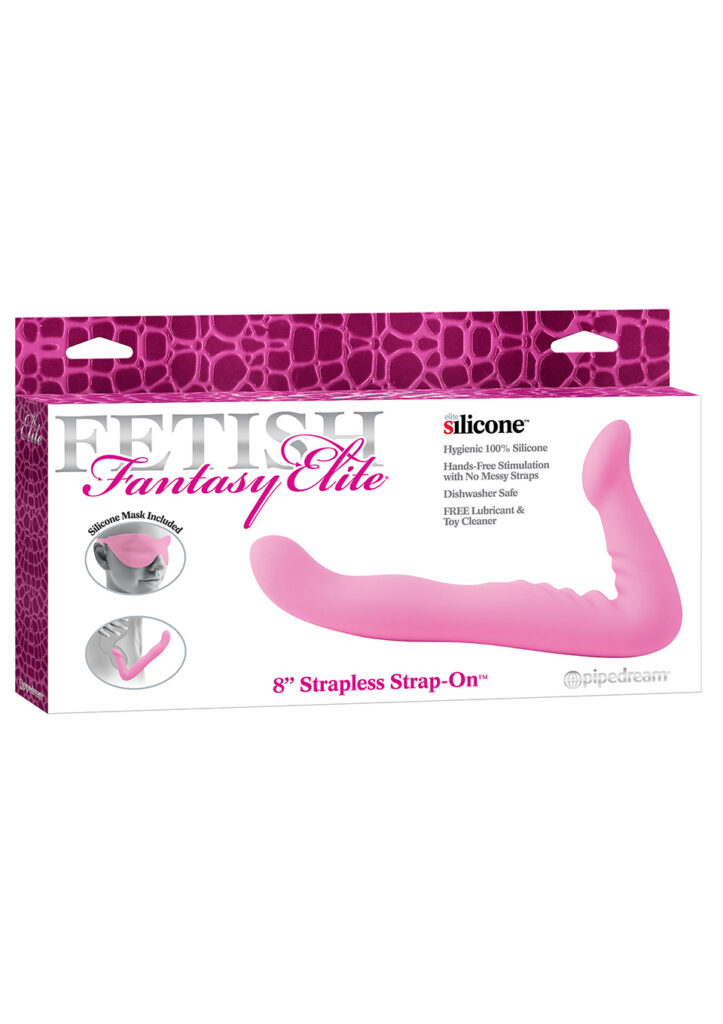 FF ELITE 8" STRAPLESS STRAP-ON PINK-2