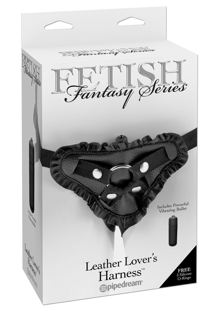 FETISH FANTASY LEATHER LOVER'S HARNESS - LÄDER SELE-2