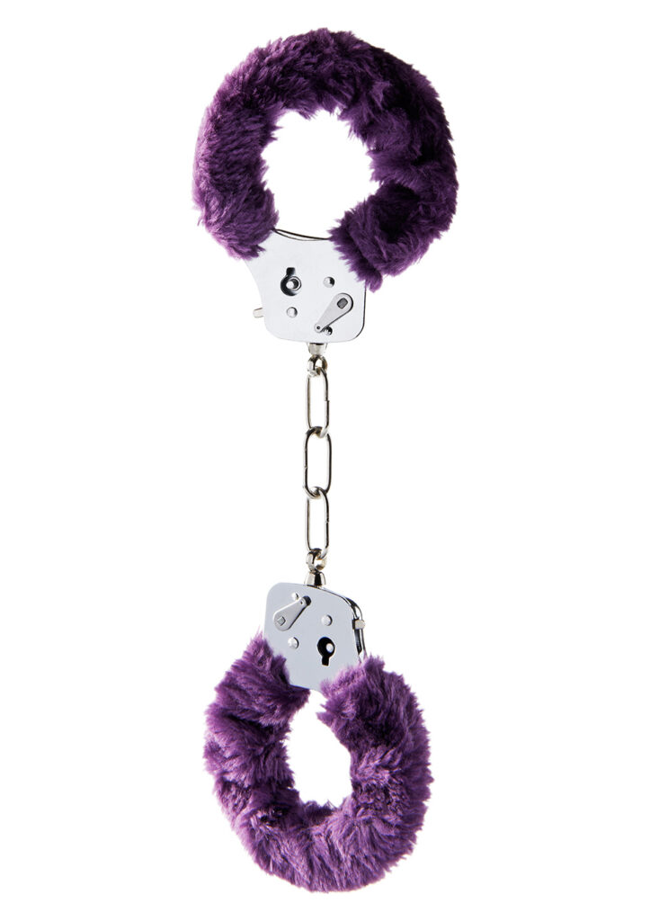 FURRY FUN CUFFS PURPLE PLUSH-1