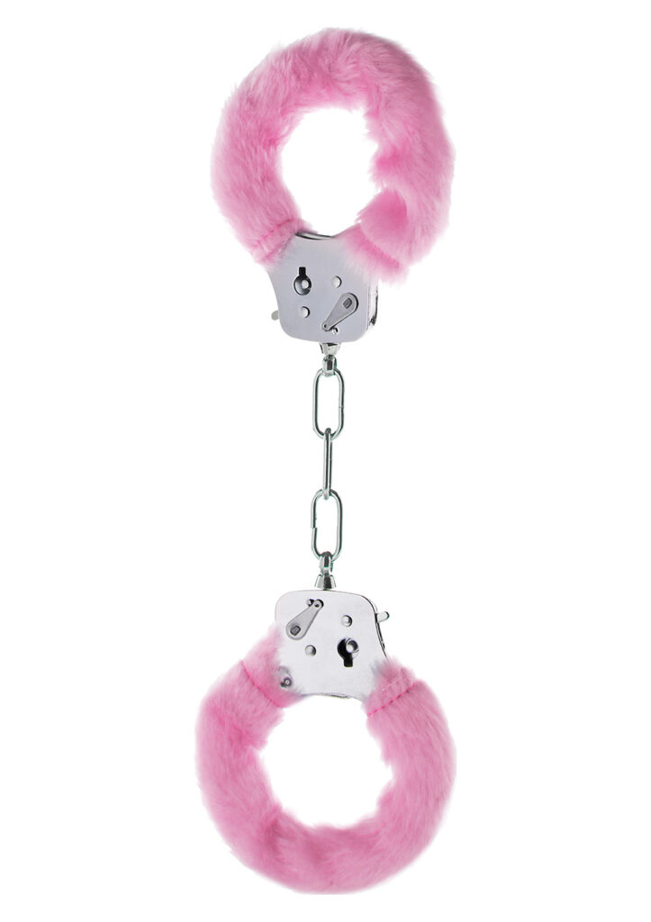 FURRY FUN CUFFS PINK PLUSH-4