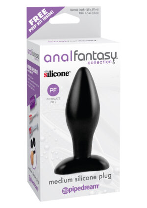 AFC- MEDIUM SILICONE PLUG BLACK-1