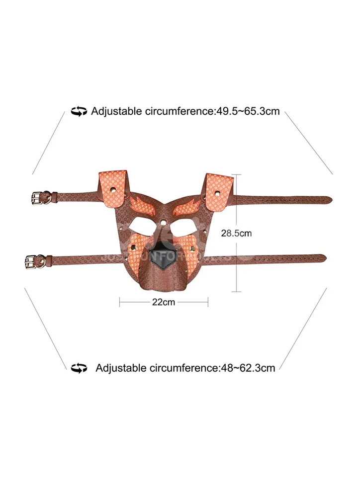 Rebellion Reign Fox Pup Mask - BDSM mask 0