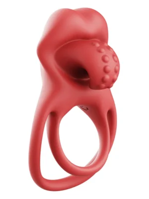 VibeTongue 10-Vibrations Cock Ring - Penisring med rabbit 0