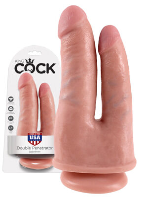 KING COCK DOUBLE PENETRATOR FLESH-1