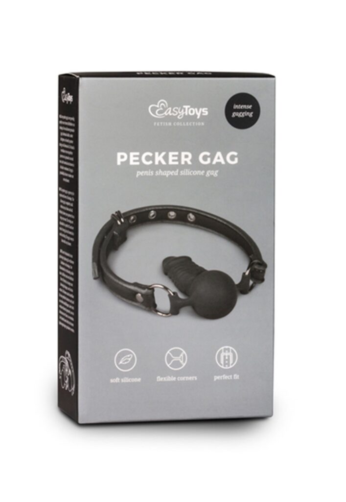 BALL GAG WITH SILICONE DONG -4