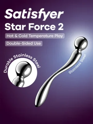 Satisfyer Star Force 2 - Ståldildo 0
