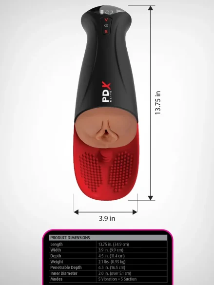 Pipedream PDX Elite Fuck-O-Matic Pro XL Brown - Automatisk Masturbator 0