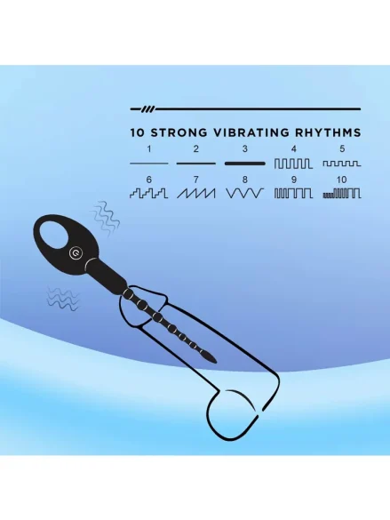 Knot-Knot Silicone Urethral Stimulator - Dilator med vibration 0