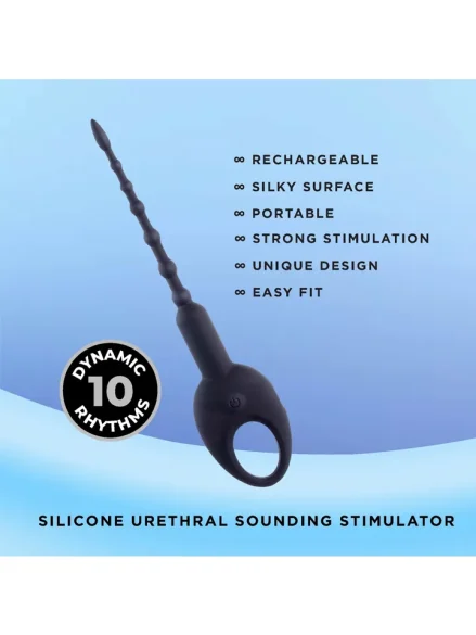 Knot-Knot Silicone Urethral Stimulator - Dilator med vibration 0
