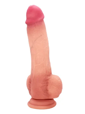 Ultra-Realistic Silicone Dildo With Balls 21,5 cm - Realistisk dildo 0