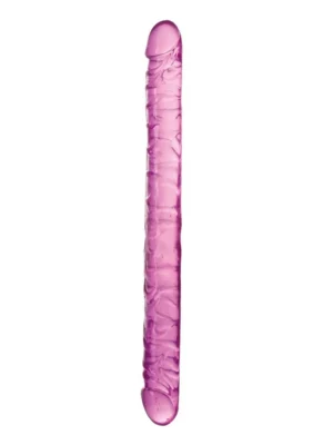 Realistic Double Dildo Purple 44,5 cm - Dubbeldildo 0