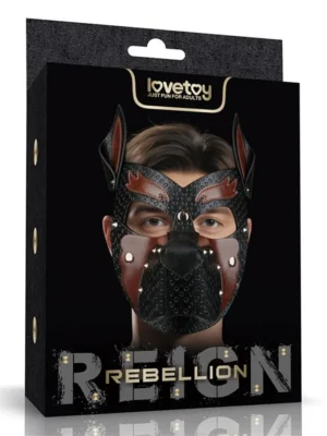Rebellion Reign Howl Pup Mask - BDSM mask 0