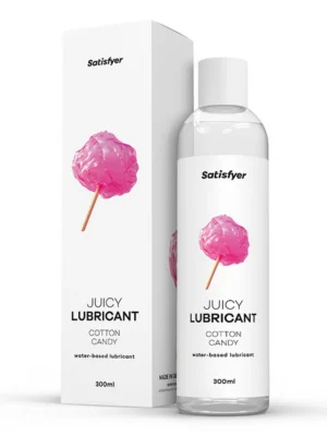 Satisfyer Cotton Candy Water Based Lubricant 300 ml - Glidmedel med smak 0