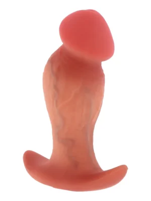 Realistic Buttplug Liquid Silicone 13 cm - Analplugg 0