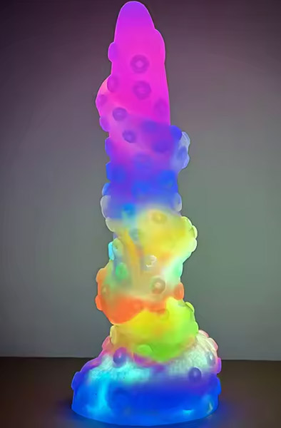 Seapok Glow-in-The-Dark Dildo 22,5 cm - Dragon dildo 0