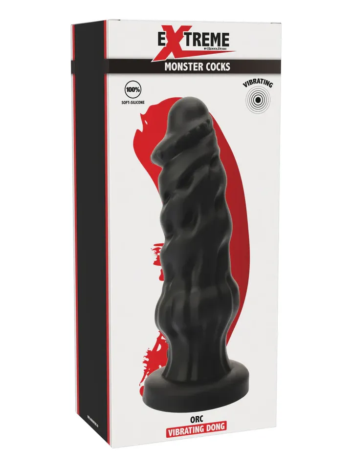 Hidden Desire Orc Monster Vibrating Dong 23 cm - Monster dildo 0