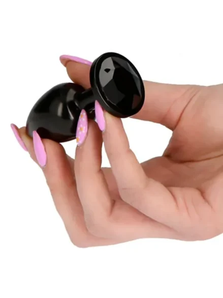 Dark Black Secret Plug Small - Analplugg metall 0